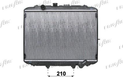 Frigair 0128.3115 - Радиатор, охлаждение двигателя autosila-amz.com
