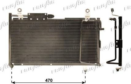 Frigair 0814.2011 - Конденсатор кондиционера autosila-amz.com