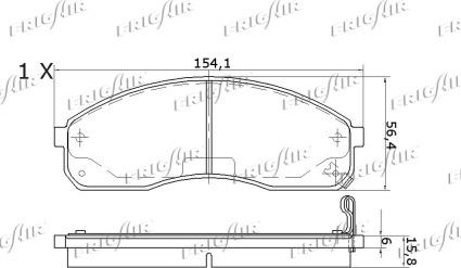 Frigair PD33.502 - Тормозные колодки, дисковые, комплект autosila-amz.com