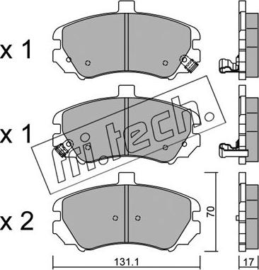 Fri.Tech. 901.0 - Комплектующие, барабанный тормозной механизм autosila-amz.com