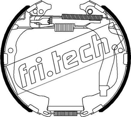 Fri.Tech. 16495 - Комплект тормозных колодок, барабанные autosila-amz.com