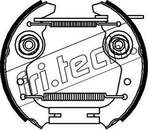 Fri.Tech. 16448 - Комплект тормозных колодок, барабанные autosila-amz.com