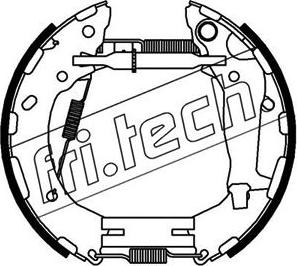 Fri.Tech. 16457 - Комплект тормозных колодок, барабанные autosila-amz.com