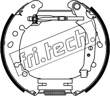 Fri.Tech. 16489 - Комплект тормозных колодок, барабанные autosila-amz.com