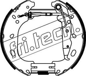 Fri.Tech. 16432 - Комплект тормозных колодок, барабанные autosila-amz.com