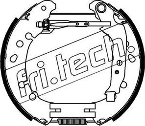 Fri.Tech. 16422 - Комплект тормозных колодок, барабанные autosila-amz.com