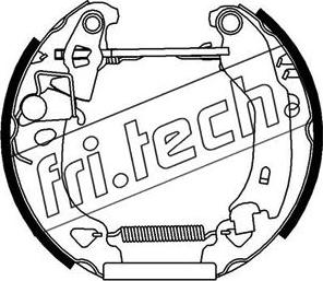 Fri.Tech. 16099 - Комплект тормозных колодок, барабанные autosila-amz.com