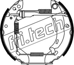 Fri.Tech. 16095 - Комплект тормозных колодок, барабанные autosila-amz.com