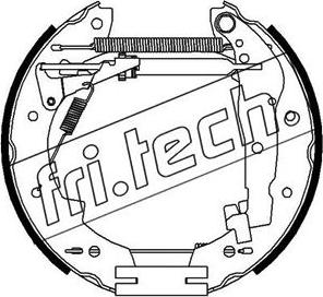 Fri.Tech. 16097 - Комплект тормозных колодок, барабанные autosila-amz.com
