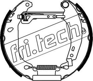 Fri.Tech. 16054 - Комплект тормозных колодок, барабанные autosila-amz.com