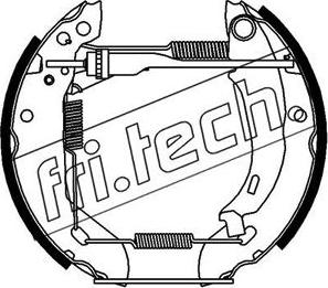 Fri.Tech. 16055 - Комплект тормозных колодок, барабанные autosila-amz.com