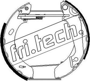 Fri.Tech. 16069 - Комплект тормозных колодок, барабанные autosila-amz.com