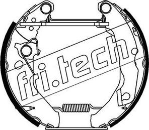 Fri.Tech. 16066 - Комплект тормозных колодок, барабанные autosila-amz.com