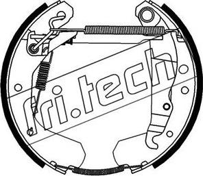 Fri.Tech. 16009 - Комплект тормозных колодок, барабанные autosila-amz.com