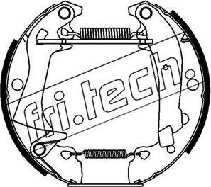 Fri.Tech. 16080 - Комплект тормозных колодок, барабанные autosila-amz.com