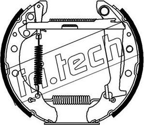 Fri.Tech. 16072 - Комплект тормозных колодок, барабанные autosila-amz.com