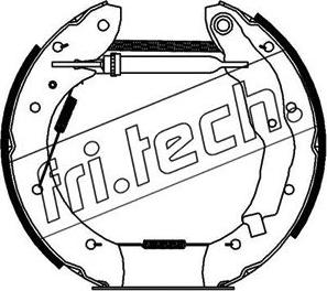 Fri.Tech. 16190 - Комплект тормозных колодок, барабанные autosila-amz.com