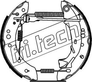 Fri.Tech. 16197 - Комплект тормозных колодок, барабанные autosila-amz.com