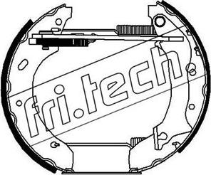 Fri.Tech. 16154 - Комплект тормозных колодок, барабанные autosila-amz.com