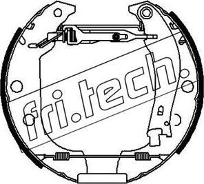 Fri.Tech. 16151 - Комплект тормозных колодок, барабанные autosila-amz.com