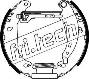 Fri.Tech. 16161 - Комплект тормозных колодок, барабанные autosila-amz.com