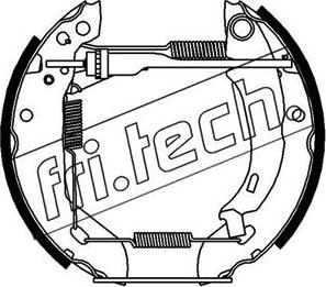 Fri.Tech. 16168 - Комплект тормозных колодок, барабанные autosila-amz.com