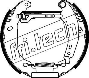 Fri.Tech. 16106 - Комплект тормозных колодок, барабанные autosila-amz.com