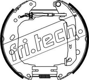 Fri.Tech. 16395 - Комплект тормозных колодок, барабанные autosila-amz.com