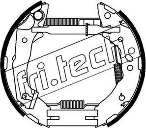 Fri.Tech. 16344 - Комплект тормозных колодок, барабанные autosila-amz.com