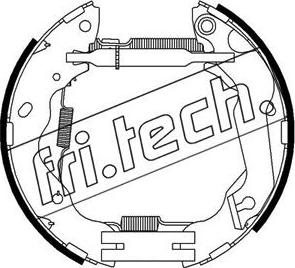 Fri.Tech. 16346 - Комплект тормозных колодок, барабанные autosila-amz.com