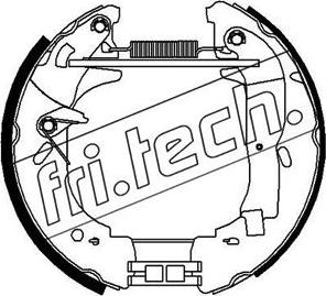 Fri.Tech. 16341 - Комплект тормозных колодок, барабанные autosila-amz.com