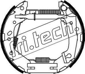 Fri.Tech. 16367 - Комплект тормозных колодок, барабанные autosila-amz.com