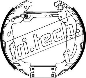 Fri.Tech. 16309 - Комплект тормозных колодок, барабанные autosila-amz.com