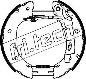 Fri.Tech. 16386 - Комплект тормозных колодок, барабанные autosila-amz.com