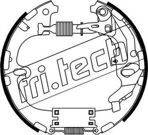 Fri.Tech. 16332 - Комплект тормозных колодок, барабанные autosila-amz.com