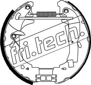 Fri.Tech. 16337 - Комплект тормозных колодок, барабанные autosila-amz.com