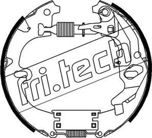 Fri.Tech. 16325 - Комплект тормозных колодок, барабанные autosila-amz.com