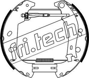Fri.Tech. 16374 - Комплект тормозных колодок, барабанные autosila-amz.com