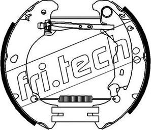 Fri.Tech. 16375 - Комплект тормозных колодок, барабанные autosila-amz.com