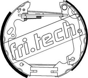 Fri.Tech. 16296 - Комплект тормозных колодок, барабанные autosila-amz.com