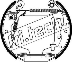 Fri.Tech. 16293 - Комплект тормозных колодок, барабанные autosila-amz.com