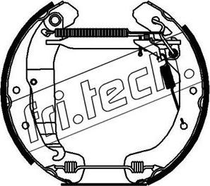 Fri.Tech. 16248 - Комплект тормозных колодок, барабанные autosila-amz.com