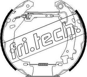 Fri.Tech. 16259 - Комплект тормозных колодок, барабанные autosila-amz.com