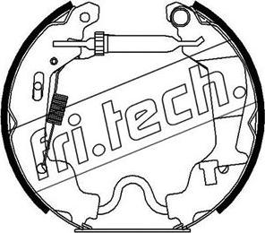 Fri.Tech. 16256 - Комплект тормозных колодок, барабанные autosila-amz.com