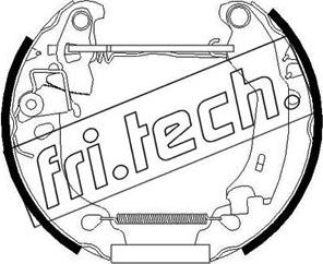 Fri.Tech. 16250 - Комплект тормозных колодок, барабанные autosila-amz.com