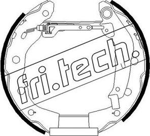 Fri.Tech. 16252 - Комплект тормозных колодок, барабанные autosila-amz.com