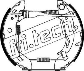 Fri.Tech. 16209 - Комплект тормозных колодок, барабанные autosila-amz.com