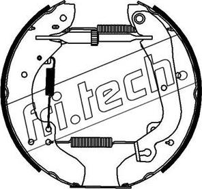 Fri.Tech. 16200 - Комплект тормозных колодок, барабанные autosila-amz.com