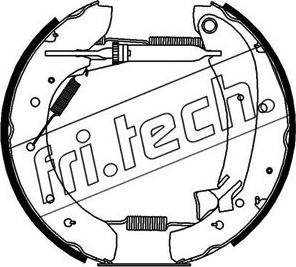 Fri.Tech. 16208 - Комплект тормозных колодок, барабанные autosila-amz.com