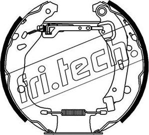 Fri.Tech. 16219 - Комплект тормозных колодок, барабанные autosila-amz.com